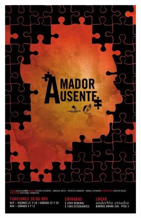 Afiche promocional de Amador Ausente