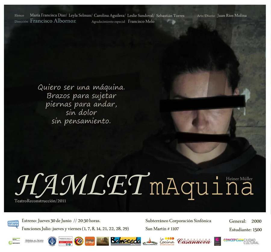 Afiche promocional de Hamlet Máquina