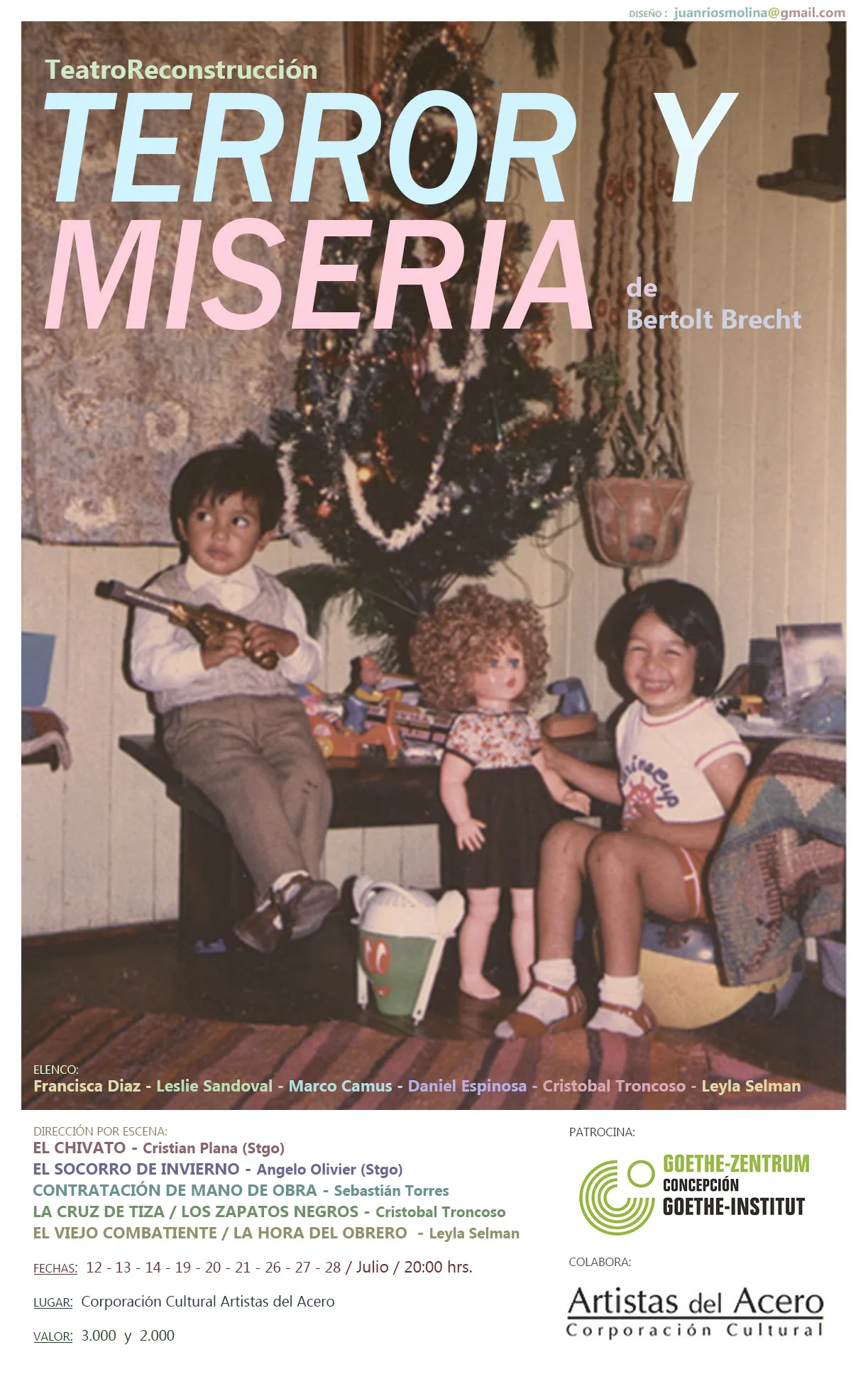 Afiche promocional de Terror y miseria