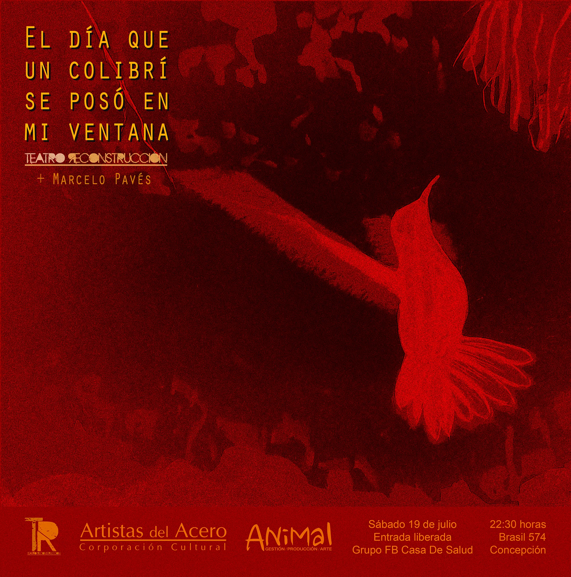 Afiche promocional de El día que un colibrí se posó en mi ventana